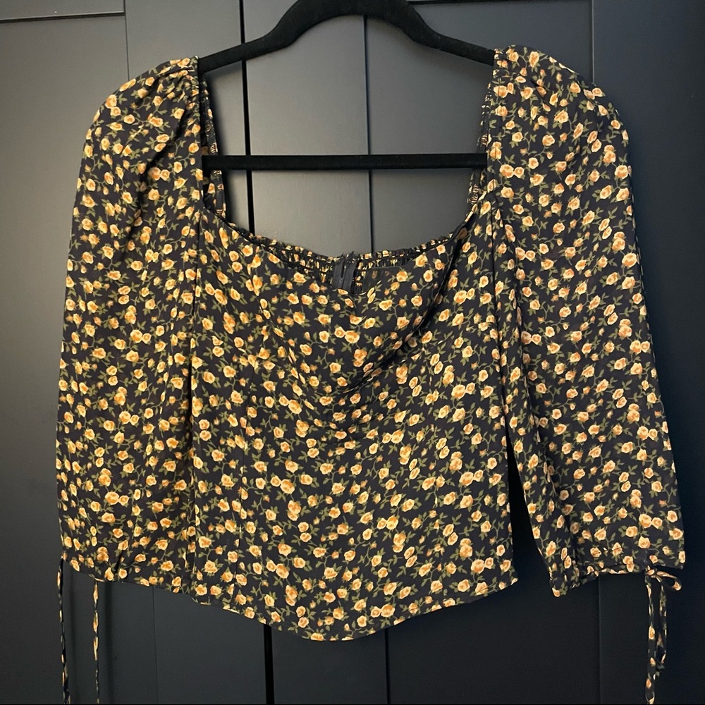 Reformation floral blouse